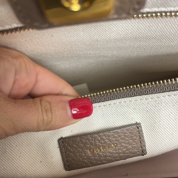 Bally large geometric grey tote bag - Picture 10 of 10